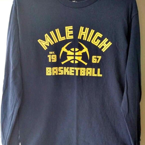 Denver Nuggets Mile High Long Sleeve Shirt - Picture 1 of 3